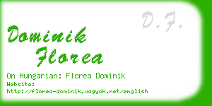 dominik florea business card